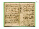 Pages from Score of the 'St Matthew Passion', 1740s by Johann Sebastian Bach