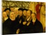 Epitaph of Meienburg's Mayor showing the reformers' group with Martin Luther by Lucas the Younger (after) Cranach
