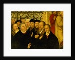 Epitaph of Meienburg's Mayor showing the reformers' group with Martin Luther by Lucas the Younger (after) Cranach