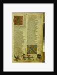 Martin Luther's enrolment sheet at the University of Erfurt, April 1501 by German School