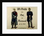 Emperor Wilhelm I and Prince Bismarck by German School