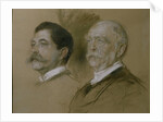 Otto von Bismarck and his Son Herbert, State Secretary of the Foreign Office from 1860-90, 1892 by Franz Seraph von Lenbach