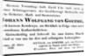 Johann Wolfgang von Goethe's Death Notice, 1832 by Johann Wolfgang von Goethe