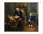 Frederick the Great and his Grandnephew by German School