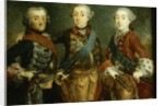 Paul, Frederick II and Gustav Adolph of Sweden by German School