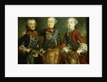 Paul, Frederick II and Gustav Adolph of Sweden by German School