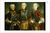 Paul, Frederick II and Gustav Adolph of Sweden by German School