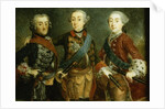 Paul, Frederick II and Gustav Adolph of Sweden by German School