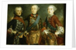 Paul, Frederick II and Gustav Adolph of Sweden by German School
