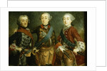 Paul, Frederick II and Gustav Adolph of Sweden by German School