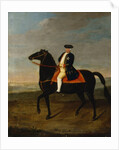 King Frederick William I on Horseback with Potsdam in the background, c.1735 by School German