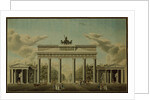 Brandenburg Gate, 1812 by German School