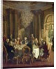 Dinner table at Sanssouci, 1850 by Adolph Friedrich Erdmann von Menzel