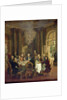 Dinner table at Sanssouci, 1850 by Adolph Friedrich Erdmann von Menzel
