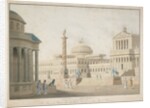 Capitol, set for 'La clemeza di Tito' designed by Beuther, 1815 by German School
