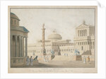 Capitol, set for 'La clemeza di Tito' designed by Beuther, 1815 by German School
