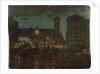 Alexander Square, Berlin, at night, 1895 by Karl Langhammer