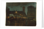Alexander Square, Berlin, at night, 1895 by Karl Langhammer