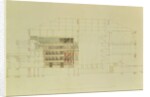 Plan for the Dresden Royal Theatre, c.1838 by Gottfried Semper