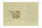 Plan for the Dresden Royal Theatre, c.1838 by Gottfried Semper