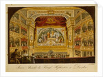 The interior of the royal theatre at Dresden, c.1845 by J.C.A. Richter