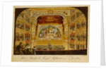 The interior of the royal theatre at Dresden, c.1845 by J.C.A. Richter