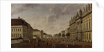 View of the armory and Unter den Linden Street, 1786 by Carl Traugott Fechhelm