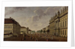 View of the armory and Unter den Linden Street, 1786 by Carl Traugott Fechhelm