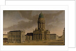 The Gendarmenmarkt with the French Playhouse and French Dom, Berlin, 1788 by Karl Friedrich Fechhelm
