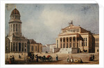 The Royal Theatre and the New Church, 1833 by German School