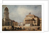 The Royal Theatre and the New Church, 1833 by German School