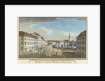 View of the Hackescher Markt and the Church of St. Mary, Berlin by School German