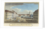 View of the Hackescher Markt and the Church of St. Mary, Berlin by School German