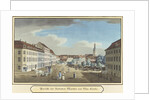 View of the Hackescher Markt and the Church of St. Mary, Berlin by School German