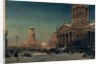 Gendarmenmarkt in Winter, 1857 by Eduard Gartner
