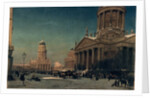 Gendarmenmarkt in Winter, 1857 by Eduard Gartner