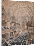The inauguration of the city councillors in the Church of St. Nicholas, 1808 by F.A. Calau