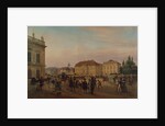 Parade before the royal palace, 1839 by Wilhelm Bruecke