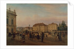 Parade before the royal palace, 1839 by Wilhelm Bruecke