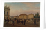 Parade before the royal palace, 1839 by Wilhelm Bruecke
