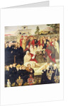 Reformers' group at a miracle by Lucas the Younger (after) Cranach