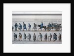 The return of the defeated French army from Russia in 1813 by German School