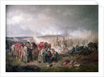 The death of Count Seinsheim at the Battle of Borodino in 1812, 1862 by Adam Albrecht