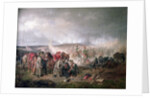 The death of Count Seinsheim at the Battle of Borodino in 1812, 1862 by Adam Albrecht
