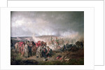 The death of Count Seinsheim at the Battle of Borodino in 1812, 1862 by Adam Albrecht