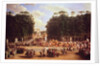 The Entry of Napoleon and Marie-Louise into the Tuileries Gardens on the Day of their Wedding, 2nd April 1810 by Etienne-Barthelemy Garnier
