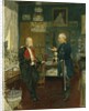 Bismarck with Emperor Wilhelm I in a room in the Unter den Linden palace, Berlin by Konrad Siemenroth