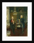 Bismarck with Emperor Wilhelm I in a room in the Unter den Linden palace, Berlin by Konrad Siemenroth