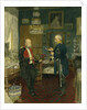 Bismarck with Emperor Wilhelm I in a room in the Unter den Linden palace, Berlin by Konrad Siemenroth