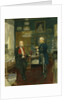 Bismarck with Emperor Wilhelm I in a room in the Unter den Linden palace, Berlin by Konrad Siemenroth
